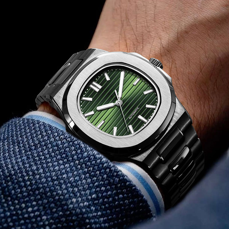 Patek Philippe Watch Nautilus - Montre automatique pour homme MACARLON 43
