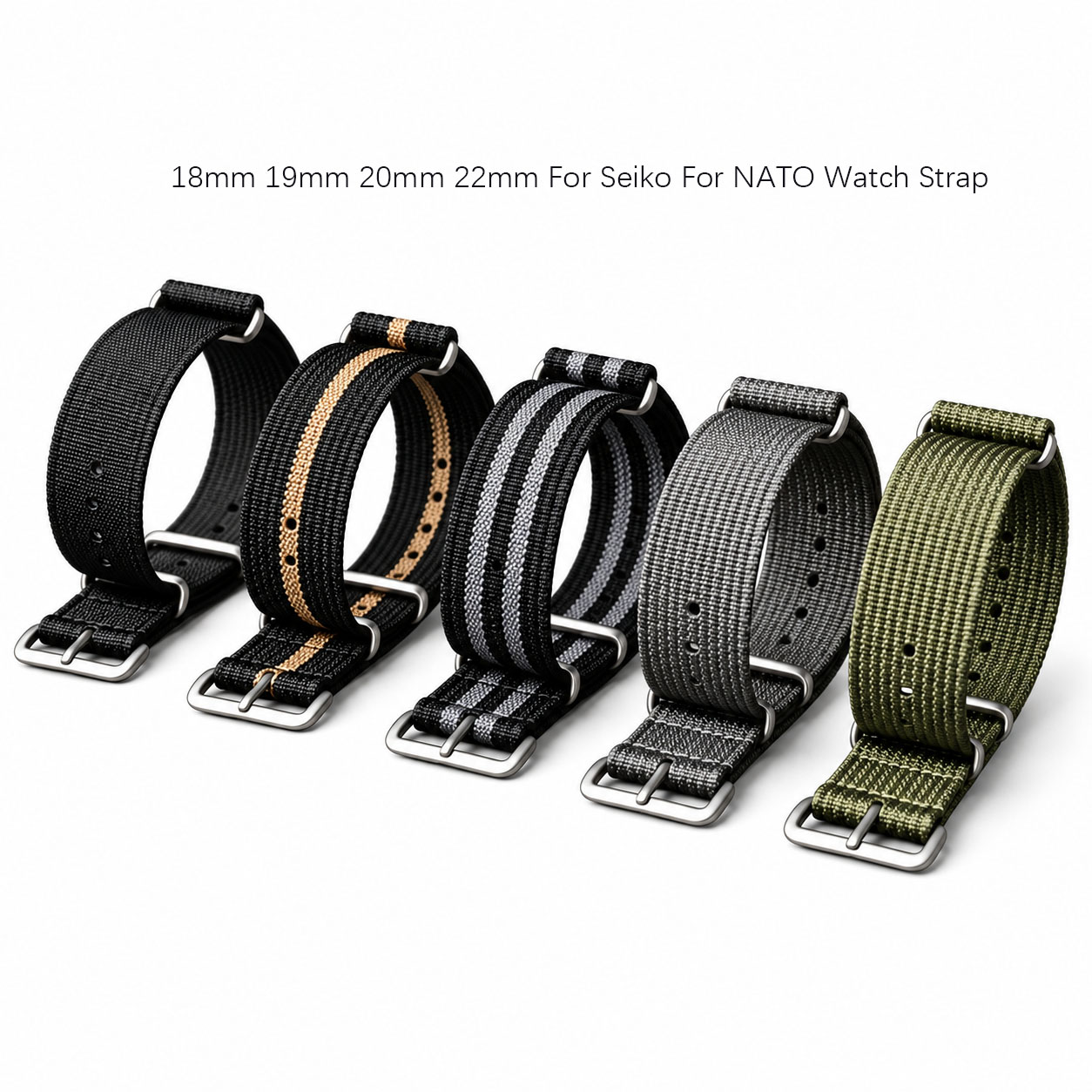 18 mm, 19 mm, 20 mm, 22 mm : b - Nato Strap Nylon avis et prix