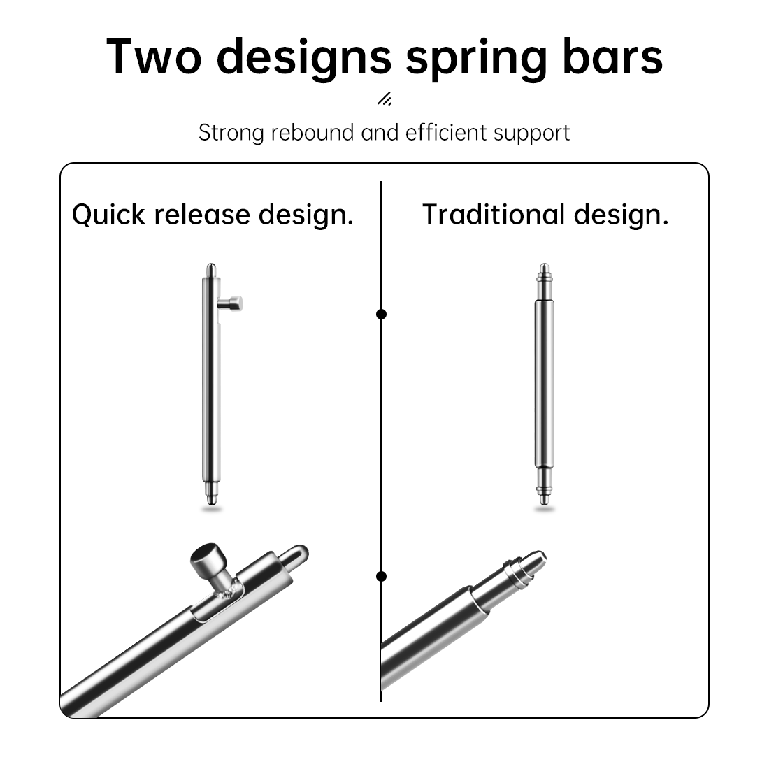 Maikes 316L acier inoxydable m - Curved Spring Bar avis et prix