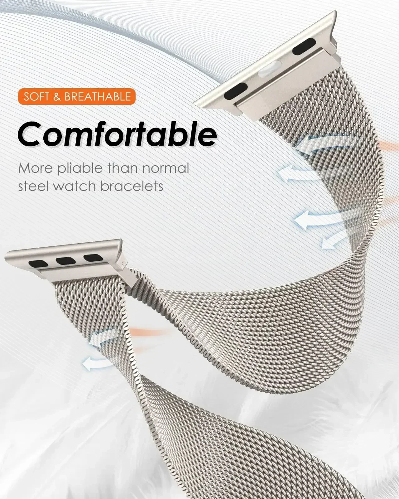 Bracelet milanais en métal pou - Milanese Loop Magnetic avis et prix