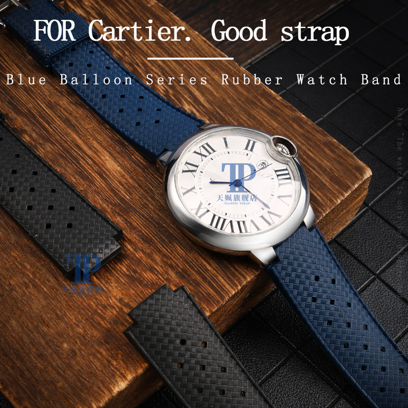 Bracelet de montre en caoutcho - Cartier Watch Ballon Bleu avis et prix