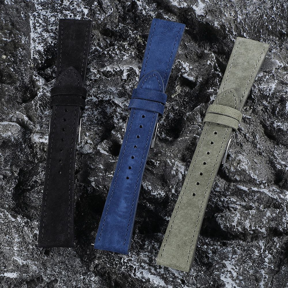 Bracelet de montre en daim lis - Suede Strap Watch avis et prix