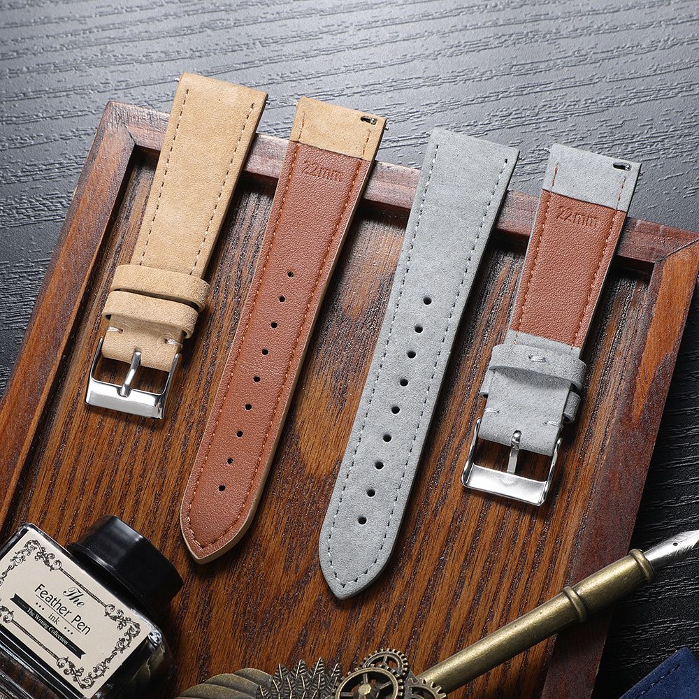 Bracelet de montre en daim lis - Suede Strap Watch avis et prix