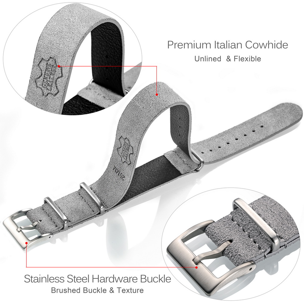 HEMSUT – bracelet de montre en - Suede Strap Watch avis et prix