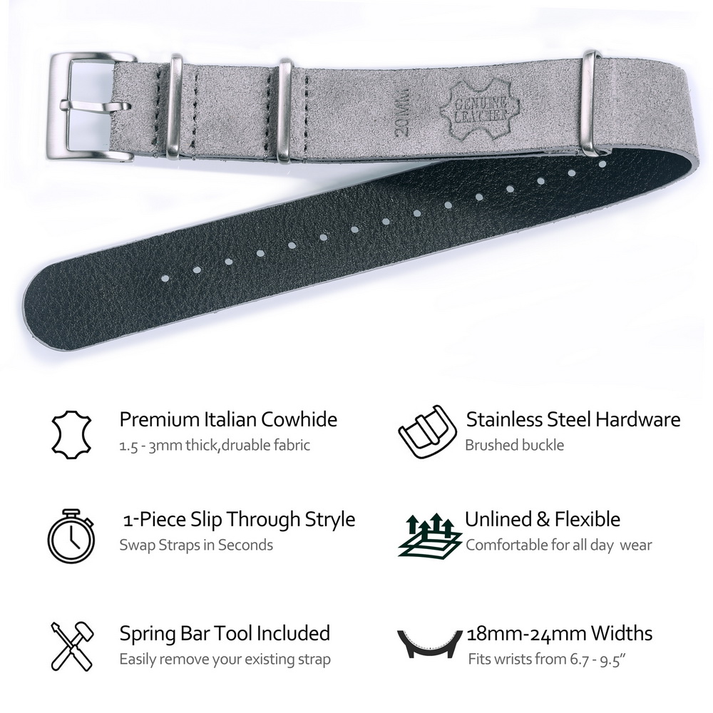 HEMSUT – bracelet de montre en - Suede Strap Watch avis et prix