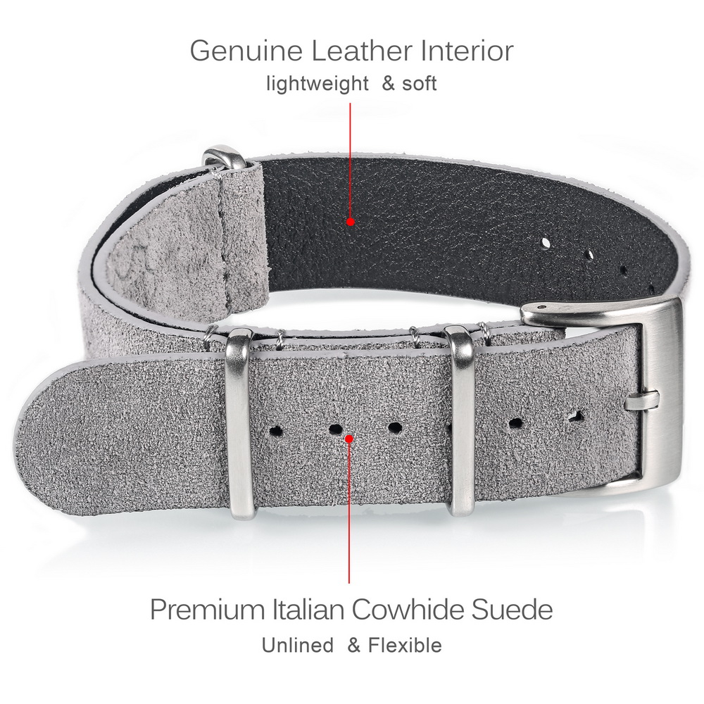 HEMSUT – bracelet de montre en - Suede Strap Watch avis et prix